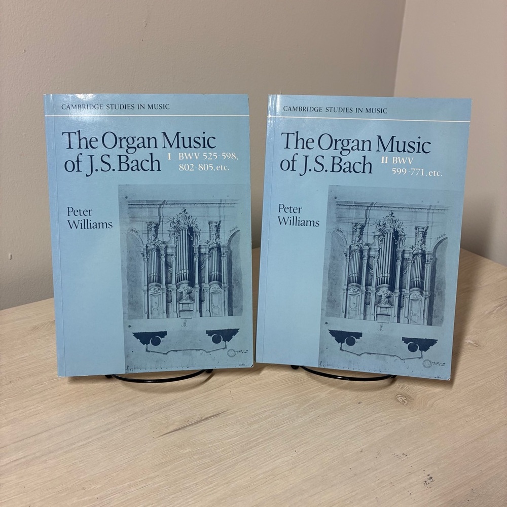 Peter Williams Organ Music Of JS Bach Vol I II Classical Study PB Set 1992